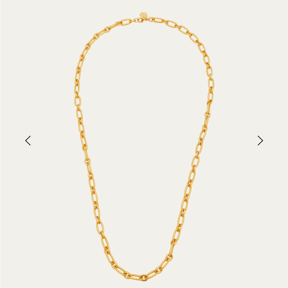 BEN-AMUN Long Textured Chain-Link Necklace